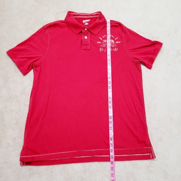 ARIZONA  Men's Y2K polo 100% Cotton Red Color Size XXL Large Logo On Back - Picture 8 of 10